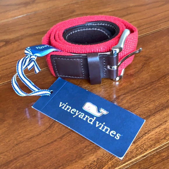 Vineyard Vines Other - Vineyard Vines Bungee Belt - Red Size 36 NEW